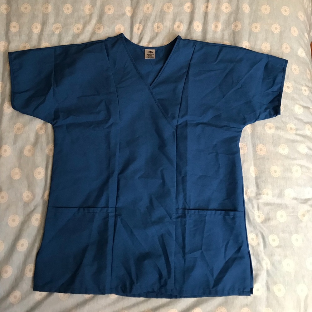 Royal Blue Scrub Tops(Set of 5)